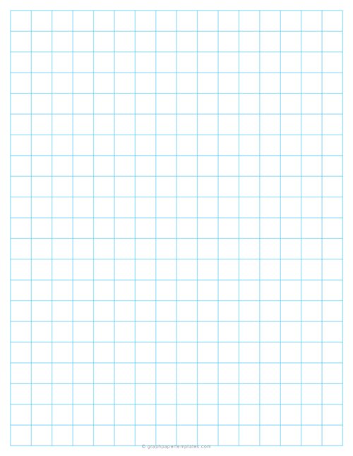 1/2" Inch Graph Paper Printable