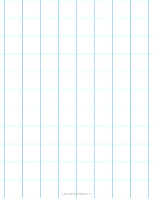 1 inch Graph Paper