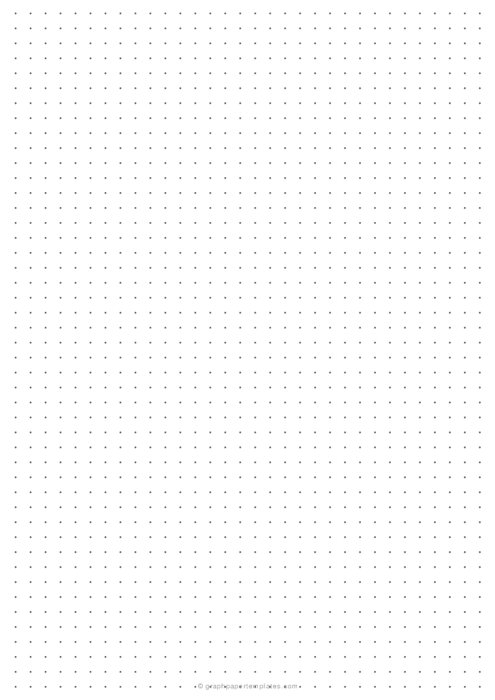A4 Dot Grid Paper (1/4) Printable