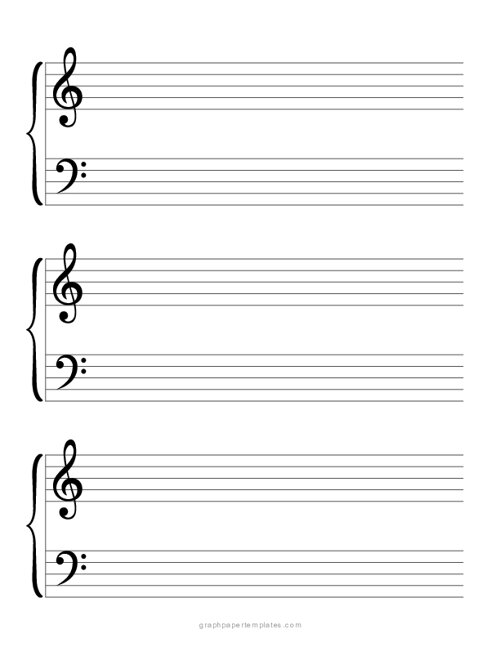 Blank Sheet Music Paper