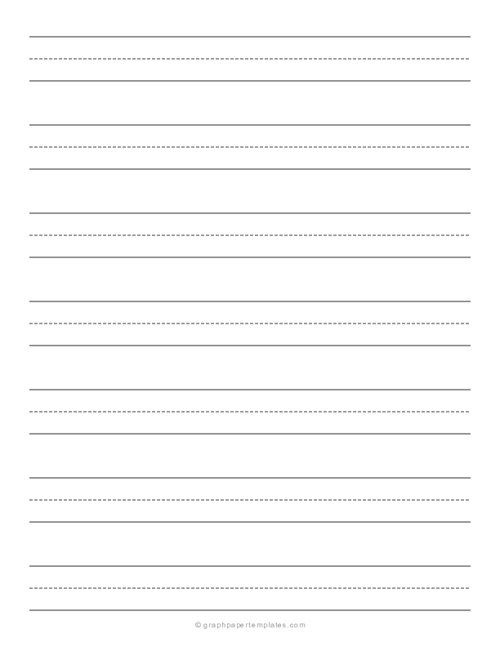 Printable Handwriting Paper