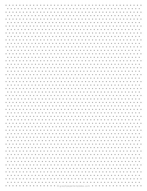 Free Printable Isometric Dot Paper 1737