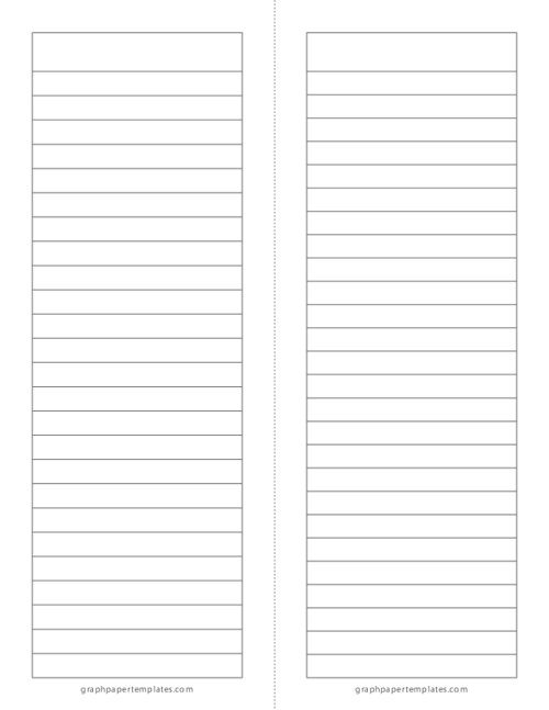 2 Page Foldable Note Paper