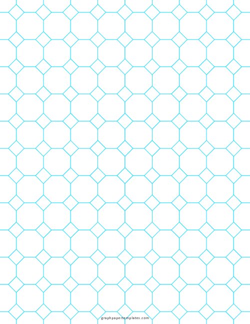 One Inch Octagon Graph Paper