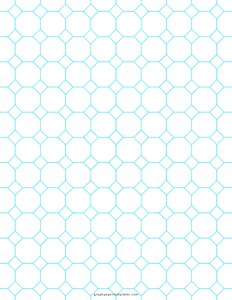 One Inch Octagon Graph Paper