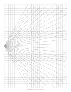Left One Point Perspective Grid