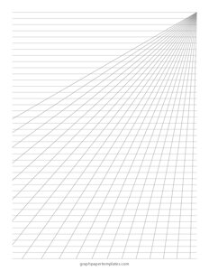 Right Perspective Grid Graph Paper