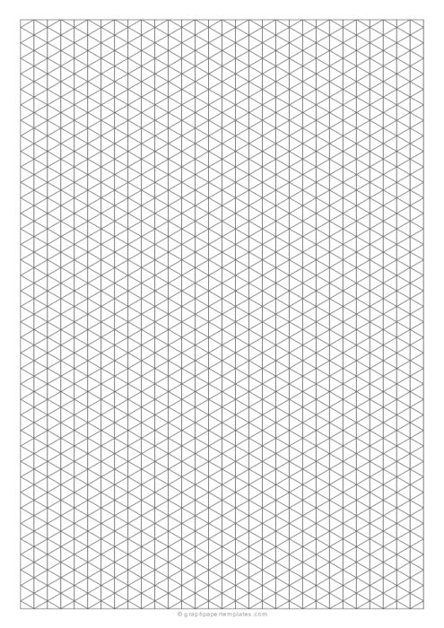 A4 Isometric Graph Paper
