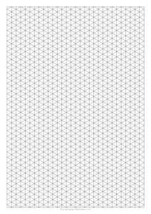 A4 Isometric Graph Paper
