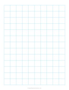 3/4 Inch Graph Paper (Blue)
