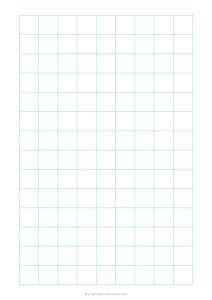 A4 3/4 Inch Graph Paper (Blue)
