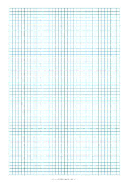 Free Printable A4 5mm Graph Paper (Blue)