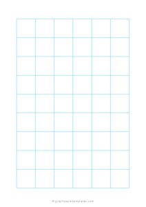 A5 3/4 Inch Graph Paper (Blue)
