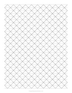 Axonometric Graph Paper with Horizontal Guides