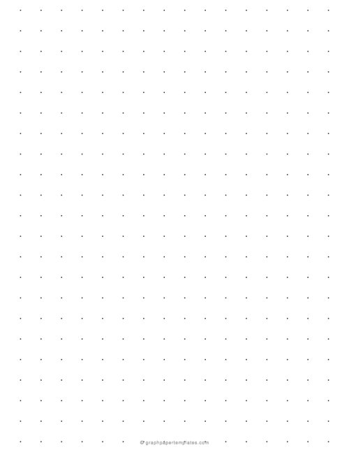 1/2 Inch Dot Grid Paper