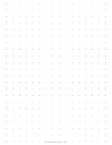 1/2 Inch Dot Grid Paper