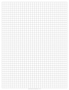 1/4 Inch Graph Paper