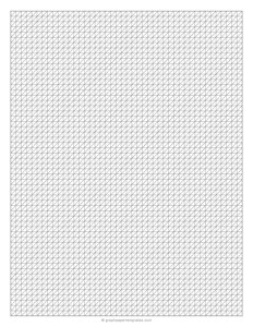 1/4 Inch Oblique Graph Paper