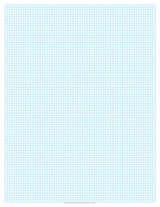 1/8 Inch Graph Paper (Blue)