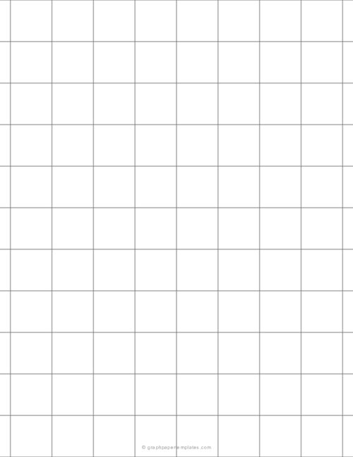 1 inch Graph Paper