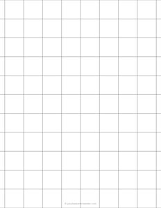 1 inch Graph Paper