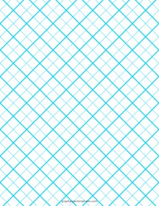 1/4 inch Quilting Graph Paper (Blue)