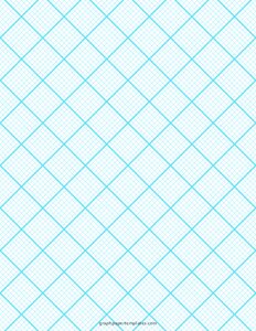 1/8 inch Quilting Graph Paper (Blue)