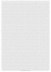 A4 1/4 Inch Hexagon Graph Paper