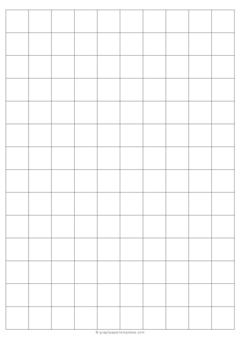 A4 2 cm Graph Paper