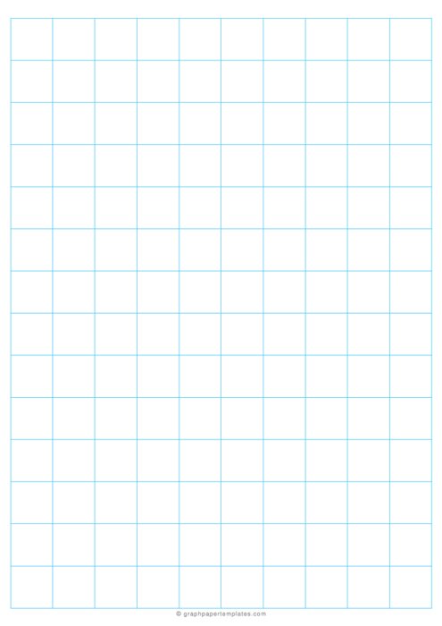 A4 2cm Blue Graph Paper