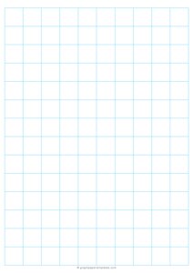 A4 2cm Blue Graph Paper