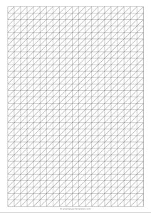 A4 1/2 Inch Oblique Graph Paper