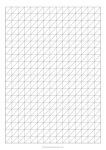 A4 Oblique Graph Paper - 3/4 Inch