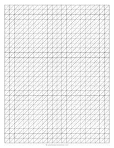 1/2 Inch Oblique Graph Paper