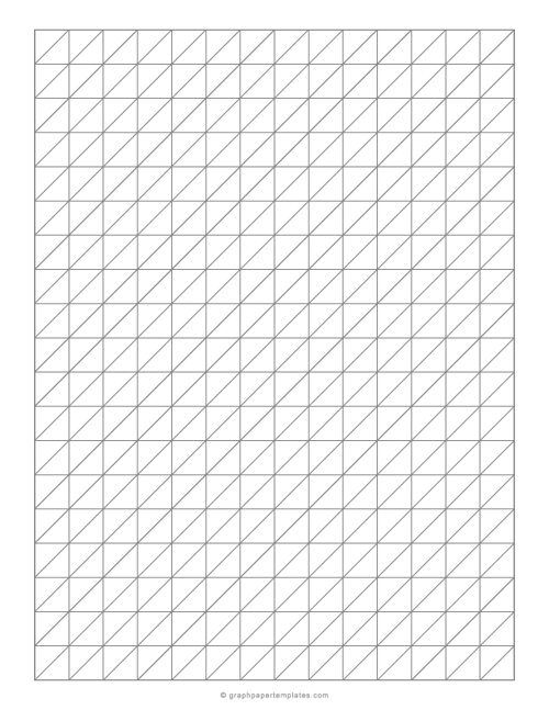 3/4 Inch Oblique Graph Paper