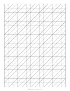 3/4 Inch Oblique Graph Paper