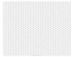 1/2 inch Isometric Graph Paper (Landscape)