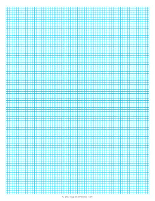 4 Squares per cm graph paper - Blue