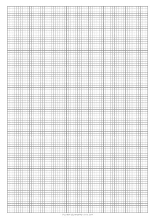 4 Squares Per Centimeter Graph Paper on A4 Size