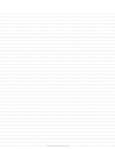 1/4 Inch Dotted Lined Paper