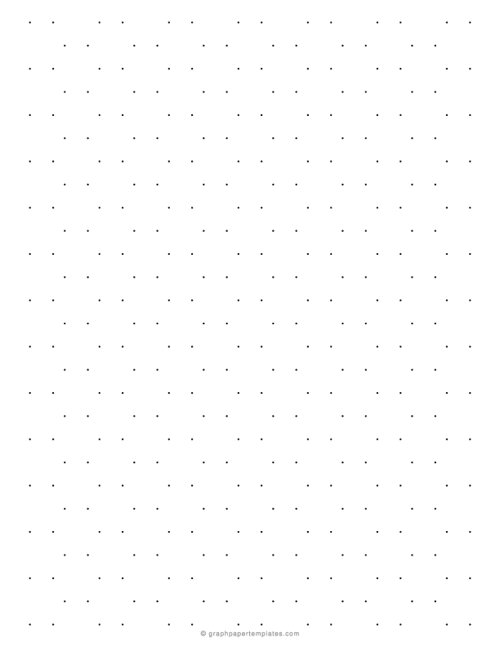 1 cm Hexagonal Dot Graph Paper
