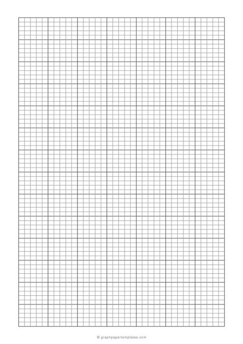 A4 Knitting Graph Paper