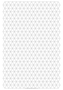 A4 1/2-Inch Triangle Graph Paper 