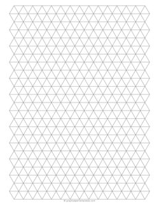 1/2-Inch Triangle Graph Paper