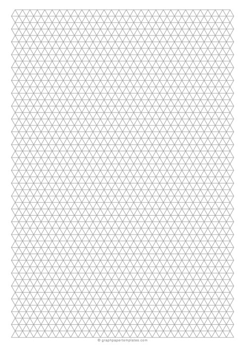 A4 1/4-Inch Triangle Graph Paper