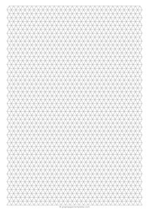 A4 1/4-Inch Triangle Graph Paper 