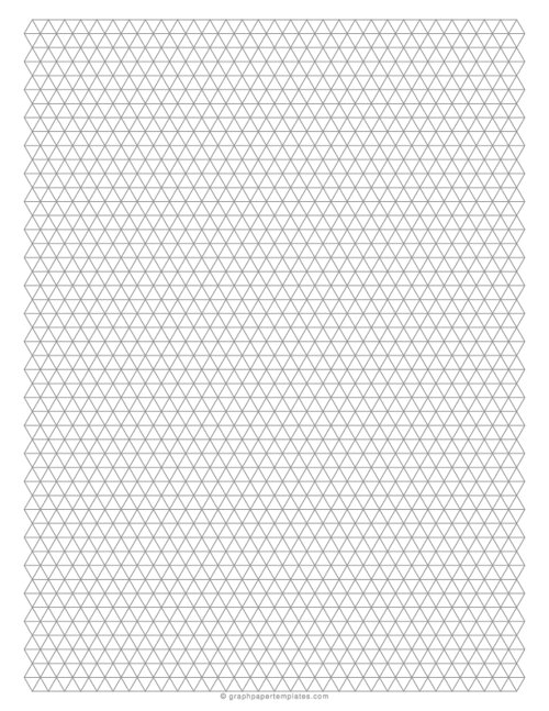 1/4-Inch Triangle Graph Paper