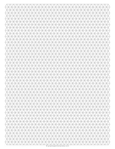 1/4-Inch Triangle Graph Paper
