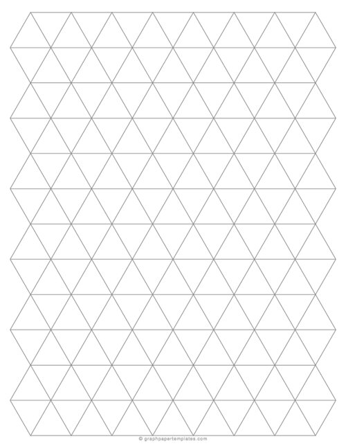 1-Inch Triangle Graph Paper