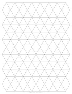1-Inch Triangle Graph Paper